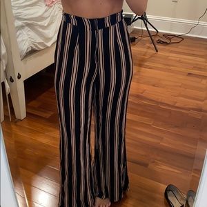 Stripped Flowy Pants